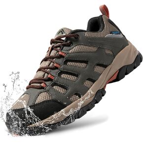 TREKKIN PLUS Mens Waterproof Walking Shoes Breathable Tennis Shoes Non Slip Work Shoes Lightweight Gym Workout Shoes Fashion Sneakers