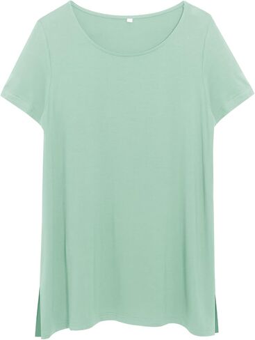 Women's Maternity Shirts Short Sleeve Split Hem Pregnancy Tops Clothes in Saudi Arabia
