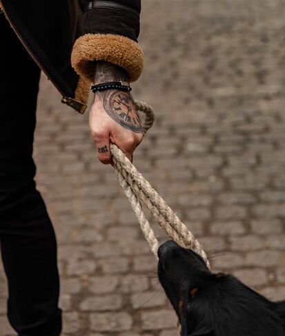 Forge & Foundry Men's Adjustable Black Braided Leather Bracelet | Drapers | Matte Black Stainless Steel Slider | Refined Hand-Crafted Jewelry, Designed by Jewelers, Forged for Men in Kuwait