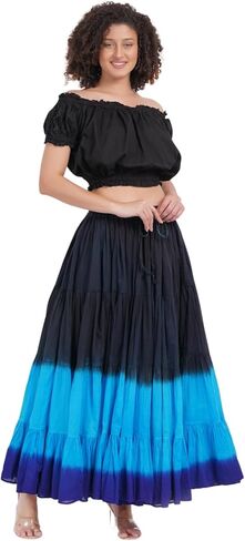 Wevez Women's Belly Dance Cotton 12 Yard Skirt in Kuwait