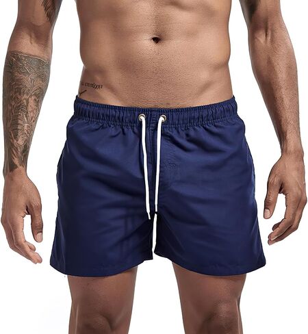 JIHUILAI Mens Swim Trunks Quick Dry Board Shorts with Mesh Lining Beach Shorts Bathing Suits in Kuwait