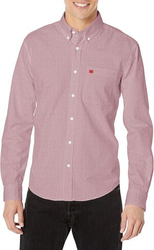 HUGO Men's Slim Fit Long Sleeve Oxford Button Down Shirt in Kuwait