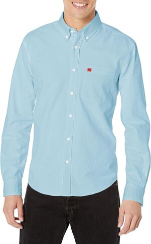 HUGO Men's Slim Fit Long Sleeve Oxford Button Down Shirt in Kuwait