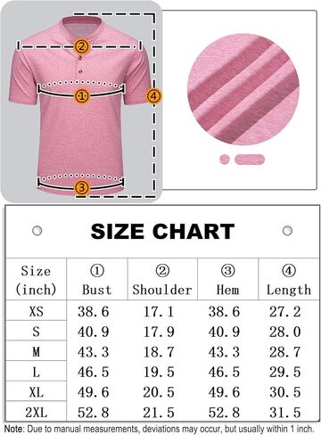 MAGCOMSEN Men's Henley Shirts Short Sleeve Cotton Casual Shirt Fashion Front Placket Summer Daily T-Shirts in Saudi Arabia