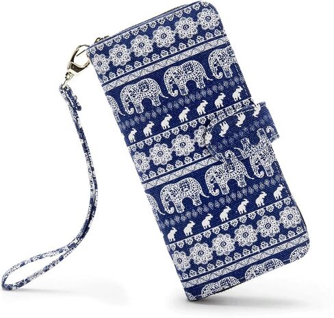 LOVESHE Women's Wallet RFID Blocking Zip Around Clutch Wristlet Clutch Wallet for Women in Kuwait
