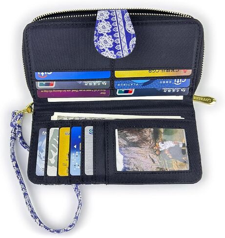 LOVESHE Women's Wallet RFID Blocking Zip Around Clutch Wristlet Clutch Wallet for Women in Kuwait