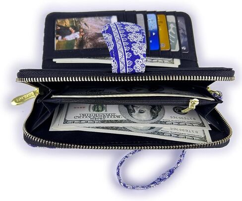 LOVESHE Women's Wallet RFID Blocking Zip Around Clutch Wristlet Clutch Wallet for Women in Kuwait