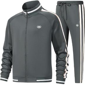 Men's Casual Tracksuits Long Sleeve Jogging Suits Sweatsuit Sets Track Jackets and Pants 2 Piece Outfit in Saudi Arabia