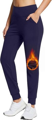 BALEAF المرأة صوف مبطن الركض مقاومة للماء الحرارية سراويل للتسلق Sweatpants السراويل الترنك ملابس الشتاء تشغيل والعتاد in Saudi Arabia