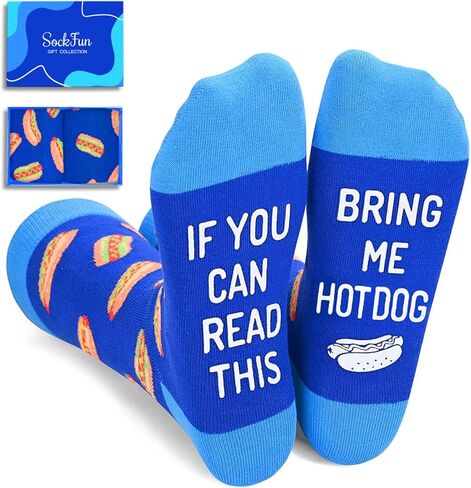 جوارب sockfun للجنسين المضحكة من فيلم تاكو هوت دوج، هدايا جديدة لفيلم تاكو هوت دوج للرجال والنساء، جوارب مقولة مضحكة in Kuwait