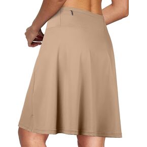 SPEED MATE Knee Length Skorts Tennis Skirt for Women Golf Athletic Skorts High Waisted Breathable Casual Skorts with Pockets