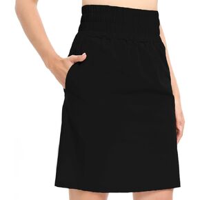 SPEED MATE Knee Length Skorts Tennis Skirt for Women Golf Athletic Skorts High Waisted Breathable Casual Skorts with Pockets