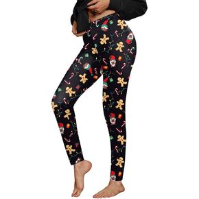 For G and PL Women's Ugly Santa Funny Costume Christmas Leggings