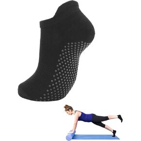 جوارب Zando Grip للنساء، جوارب يوجا غير قابلة للانزلاق، جوارب مريحة للمستشفى، جوارب بيلاتيس مع مقابض جوارب ضغط للكاحل، قبضة