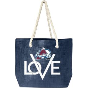 Littlearth womens NHL Colorado Avalanche Love Tote, Team Color, 19" L x 6" W x 14" H