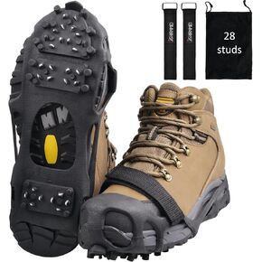 Ice Cleats Snow Traction Cleats for Walking on Snow and Ice Anti Slip Ice Cleats for Shoes and Boots Ice Shoe Crampons for Snow Boots Shoes Men Women
