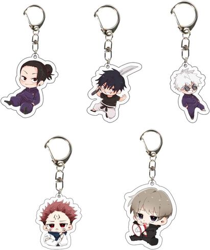 سلسلة مفاتيح توجي فوشيغورو أنيمي جوجوتسو كوسبلاي كايسن جيتو سوجورو كوسبلاي كيرينغ هدية أكريليك 5 قطعة للرجال in Kuwait