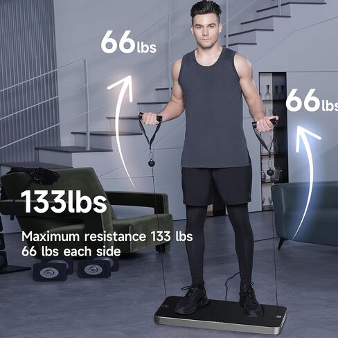P1 Lite Ultra-Thin Smart Home Gym, 133 lbs Adjustable Digital Weight, Total Body Strength Training, 4 Modes Cable Weight Machine , Smart Fitness Trainer Equipment with Free APP in Saudi Arabia