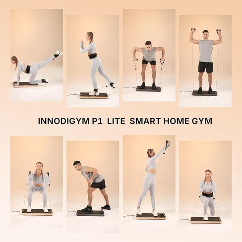 P1 Lite Ultra-Thin Smart Home Gym, 133 lbs Adjustable Digital Weight, Total Body Strength Training, 4 Modes Cable Weight Machine , Smart Fitness Trainer Equipment with Free APP in Saudi Arabia