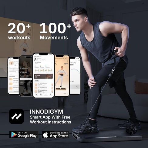 P1 Lite Ultra-Thin Smart Home Gym, 133 lbs Adjustable Digital Weight, Total Body Strength Training, 4 Modes Cable Weight Machine , Smart Fitness Trainer Equipment with Free APP in Saudi Arabia