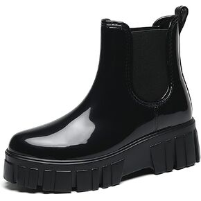 WOWSTICK Rain Boots for Women and Men, Waterproof Lightweight Comfortable Anti-slip Ankle Height Rubber Garden Booties