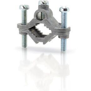THE CIMPLE CO 1 Inch, 4 Pack - Electrical Ground Rod Clamps - Direct Burial - for Pipe, Antenna - 1 IN, 4 Count