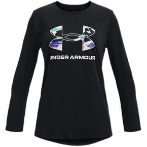 Under Armour Girl's Tech Big Logo Long Sleeve Print (Big Kids)