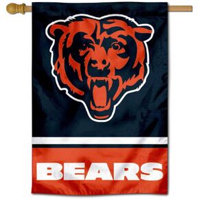 Chicago Bears Two Sided House Flag