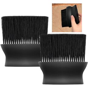 LLMISX قطعتان من فرشاة الحكم، فرشاة البيسبول المنزلية، فرشاة تروس رياضية ذات شعيرات ناعمة مع مقبض بلاستيكي لمعدات حكم البيسبول البيسبول (أسود) in Kuwait