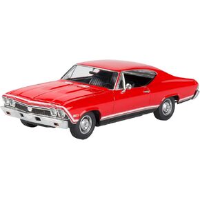Revell 85-4445 '68 Chevy Chevelle SS 396 Model Car Kit 1:25 Scale, Skill Level 5 Plastic Model Building Kit, Red, Small, 126-Piece