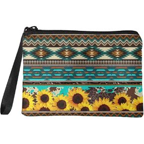 GIFTPUZZ Cute Coin Purse for Women Microfiber Fleece Portable Wristlet Pouch Change Cards Holder Zip Wallet in Saudi Arabia