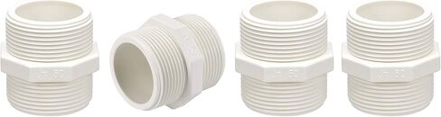 تركيب الأنابيب البلاستيكية الحلمة السداسية ذكر إلى ذكر G1-1/2 X G1-1/2 محول اقتران اتصال أنابيب السباكة الموضوع in Kuwait