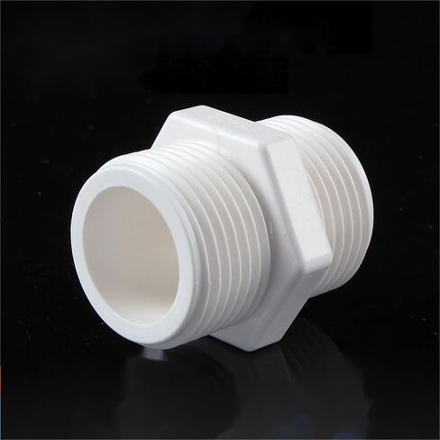 تركيب الأنابيب البلاستيكية الحلمة السداسية ذكر إلى ذكر G1-1/2 X G1-1/2 محول اقتران اتصال أنابيب السباكة الموضوع in Kuwait