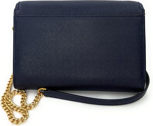 Tory Burch Emerson Chain Wallet Leather Cross Body Bag (Navy) in Saudi Arabia