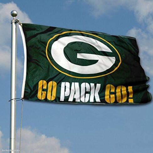 Green Bay Packers Double Sided Go Pack Go Flag in Saudi Arabia
