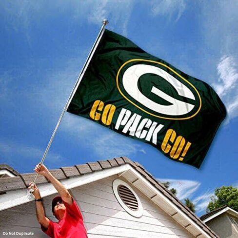 Green Bay Packers Double Sided Go Pack Go Flag in Saudi Arabia