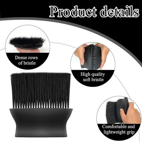 LLMISX قطعتان من فرشاة الحكم، فرشاة البيسبول المنزلية، فرشاة تروس رياضية ذات شعيرات ناعمة مع مقبض بلاستيكي لمعدات حكم البيسبول البيسبول (أسود) in Kuwait