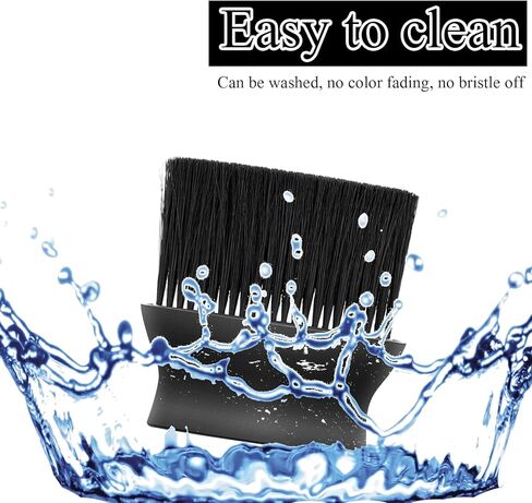 LLMISX قطعتان من فرشاة الحكم، فرشاة البيسبول المنزلية، فرشاة تروس رياضية ذات شعيرات ناعمة مع مقبض بلاستيكي لمعدات حكم البيسبول البيسبول (أسود) in Kuwait