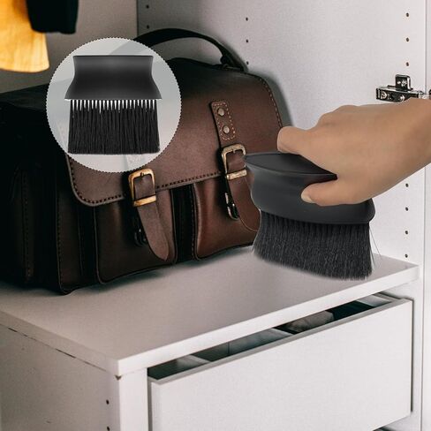 LLMISX قطعتان من فرشاة الحكم، فرشاة البيسبول المنزلية، فرشاة تروس رياضية ذات شعيرات ناعمة مع مقبض بلاستيكي لمعدات حكم البيسبول البيسبول (أسود) in Kuwait