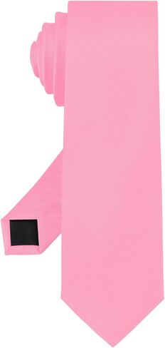 Junmaxroad Skinny Black Ties For Men Solid Pure Color Formal Slim Neckties 2.35" (6CM) Men's Ties in Kuwait