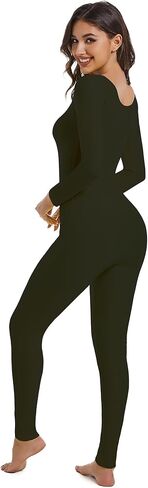 Aoylisey Adult Long Sleeve Plus Size Unitard for Women One Piece Dance Bodysuits 1201 in Saudi Arabia