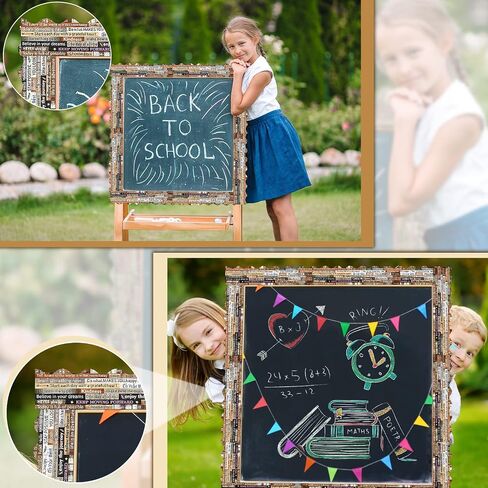 2 Rolls/ 137.8 Ft Scalloped Bulletin Board Border with Inspirational Quotes Growth Mindset Motivational Rustic Farmhouse Home Sweet Rolled Trim for Classroom Boards Wall Decor in Saudi Arabia