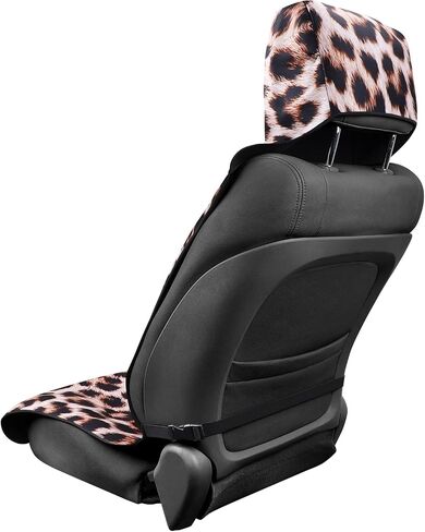 YR Universal Fit Waterproof Stain Resistant Car Seat Cover, Non-Slip Neoprene Car Seat Covers for Sedan, SUV, Van, Truck, Front Seat Protector, Protect Your Leather & Cloth Seats (Leopard) in Saudi Arabia