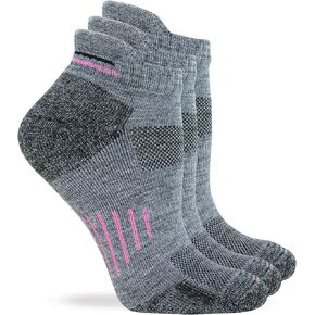 Wise Blend Ladies Merino Wool Blend Low Cut Heel Tab Hiker Socks 1 Pair Pack