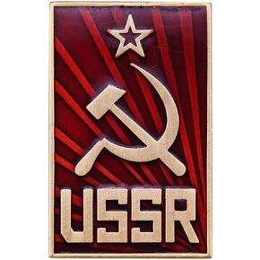 USSR Sickle and Hammer Lapel Pin Communism Collectible Emblem Lapel Pin Badge Accessory Gift