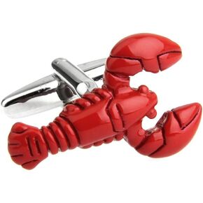Lobster Cufflink Seafood Creature Sea Marine Life Red Fish