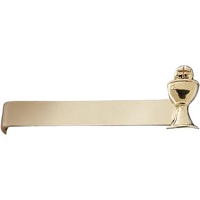 First Communion Host in Chalice Tie Bar Clip for Son, Grandson, or Nephew, Clothing Accessory and Religious Gift, 1 1/4 Inches