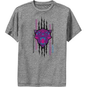 Marvel Boys' Panther Scratch T-Shirt