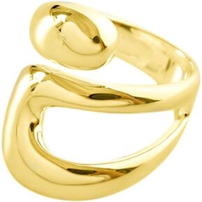 Adjustable Sterling Silver Plated Rings Double Lines Shape Personality Open Ring Fine Jewelry for Women Party Accessories Extendable Knuckle Middle Finger Band Comfort Fit Gift Birthday Bff