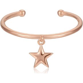 BLOSSOM & HUE Star Ring - Stacking Adjustable Band - 14K Rose Gold